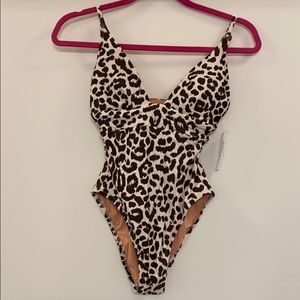 J.Crew Plunge V-neck one-piece swimsuit - NWT